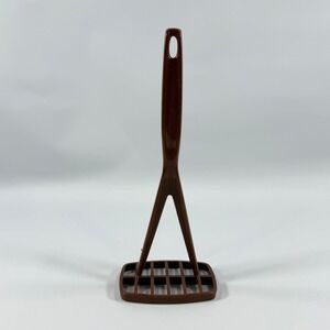 VTG Foley Potato Masher Kitchen Tool Brown Nylon Plastic 10" Retro MCM Cookware